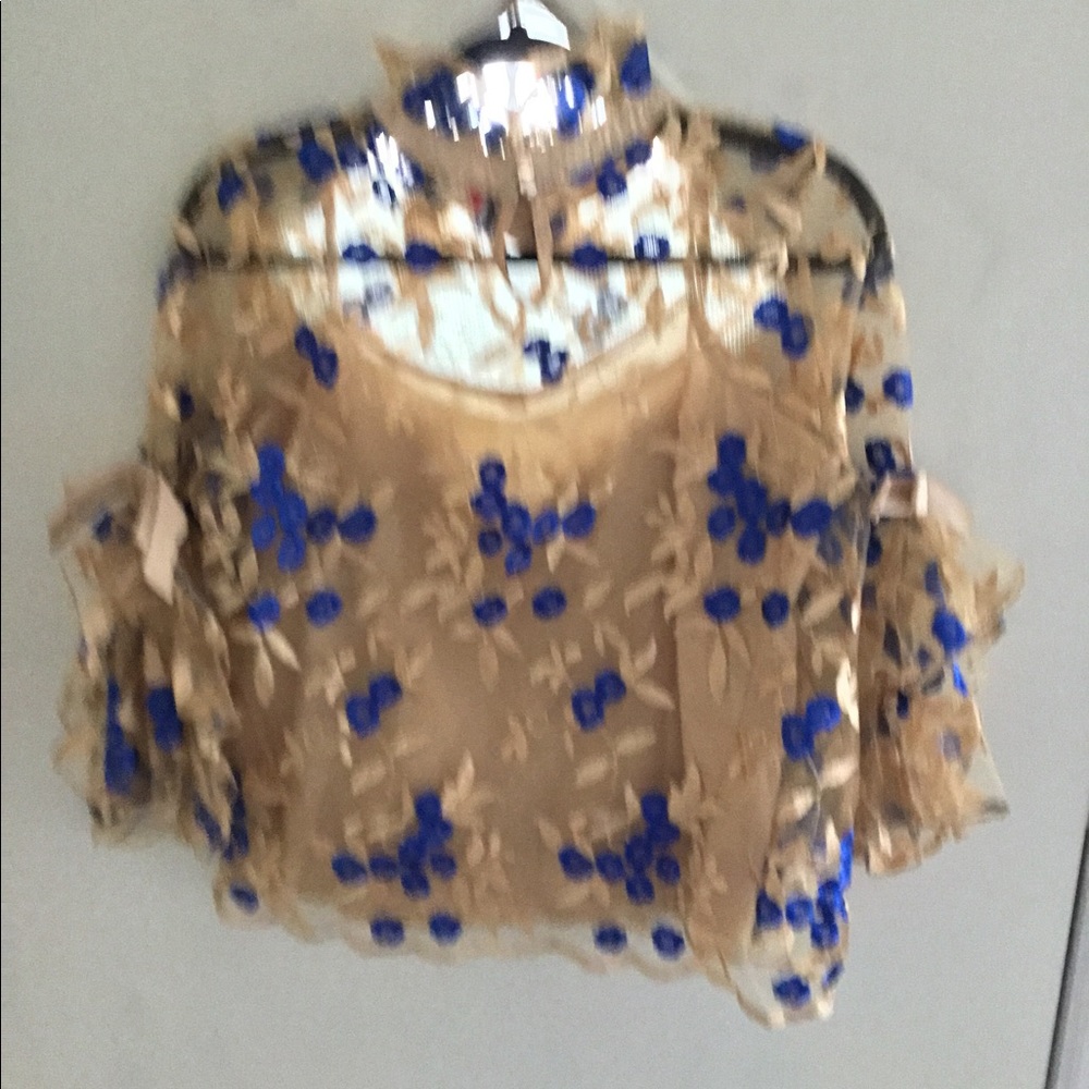 Embroidered lace blouse - Picture 7 of 8